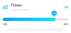 Карточка выполнения ежедневного плана по лидам